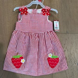 Red gingham dress